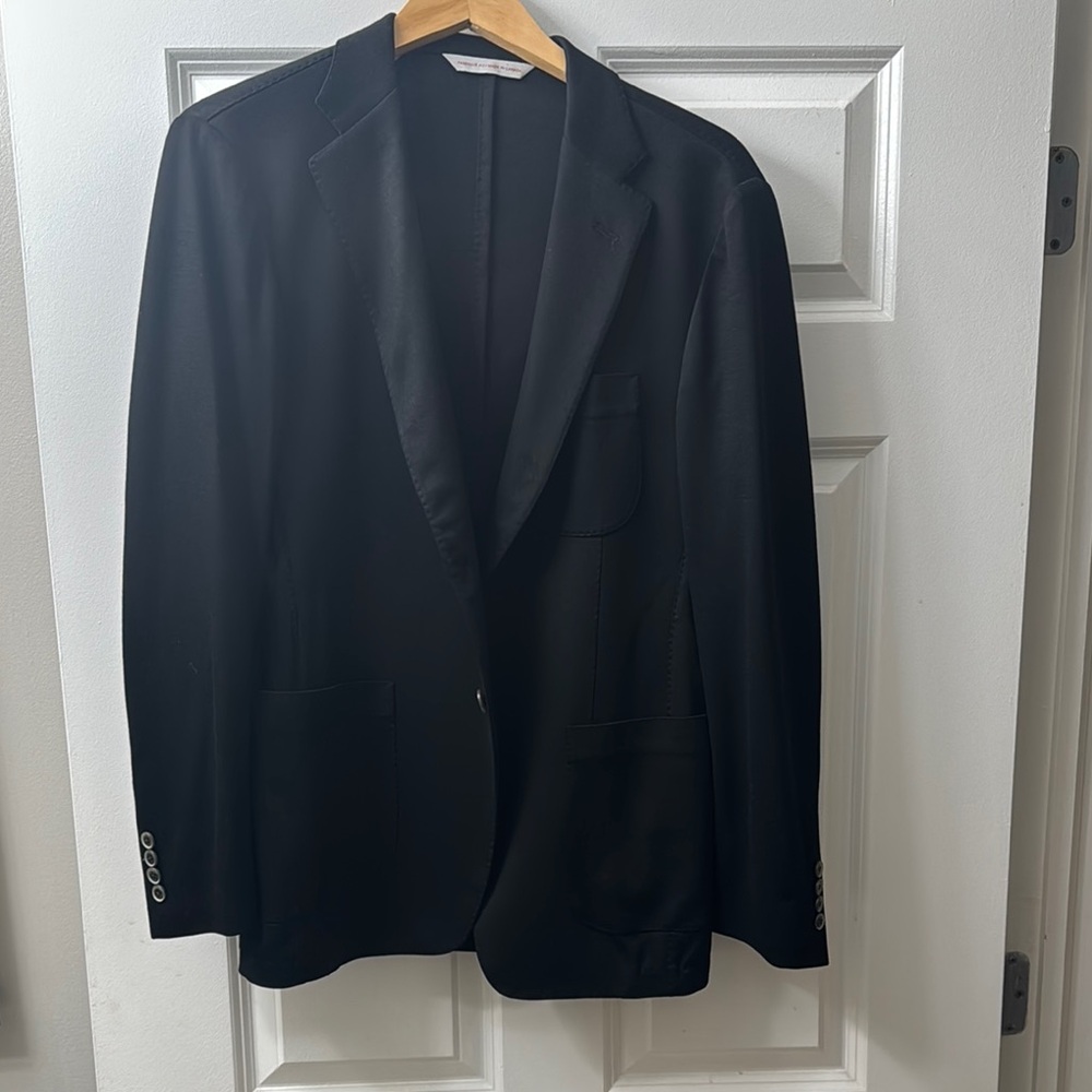 Samuelsohn Black Sport Coat Classic Blazer
